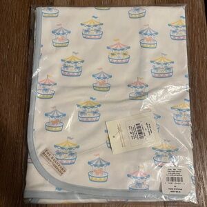 TBBC baby buggy blanket Carousel Print Baby Blanket NIB